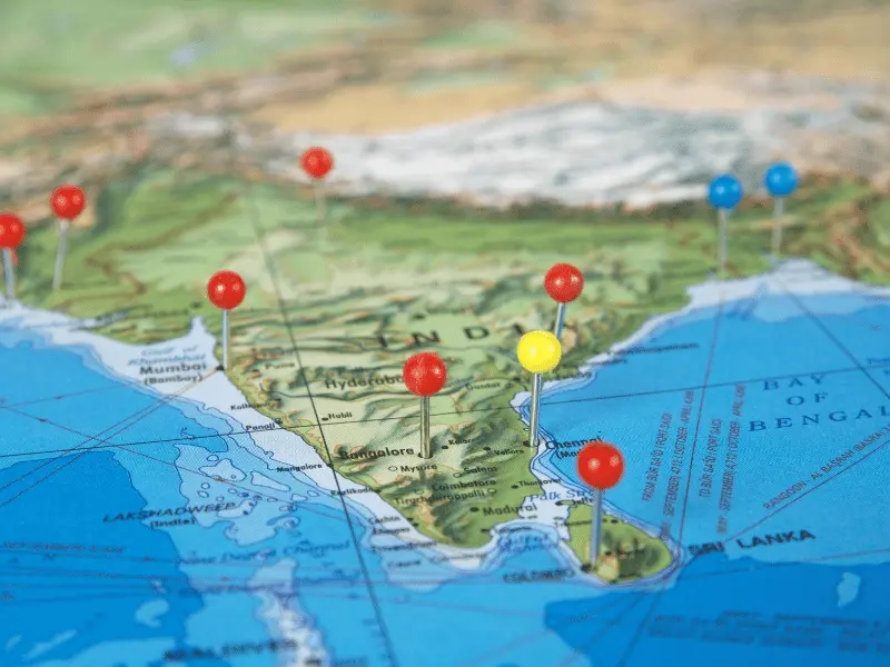 Targeting key locations on map for SEO expert in India
